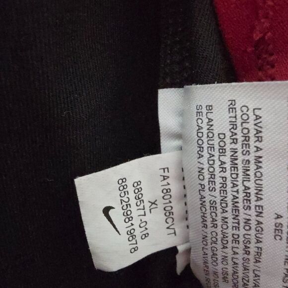 NIKE PRO Dri-Fit Womens Technical Training Volleyball Shorts Black Red 4" XL - Picture 8 of 9